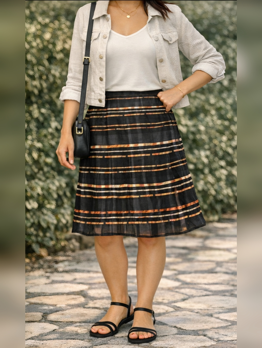 Jones New York Silk Skirt
